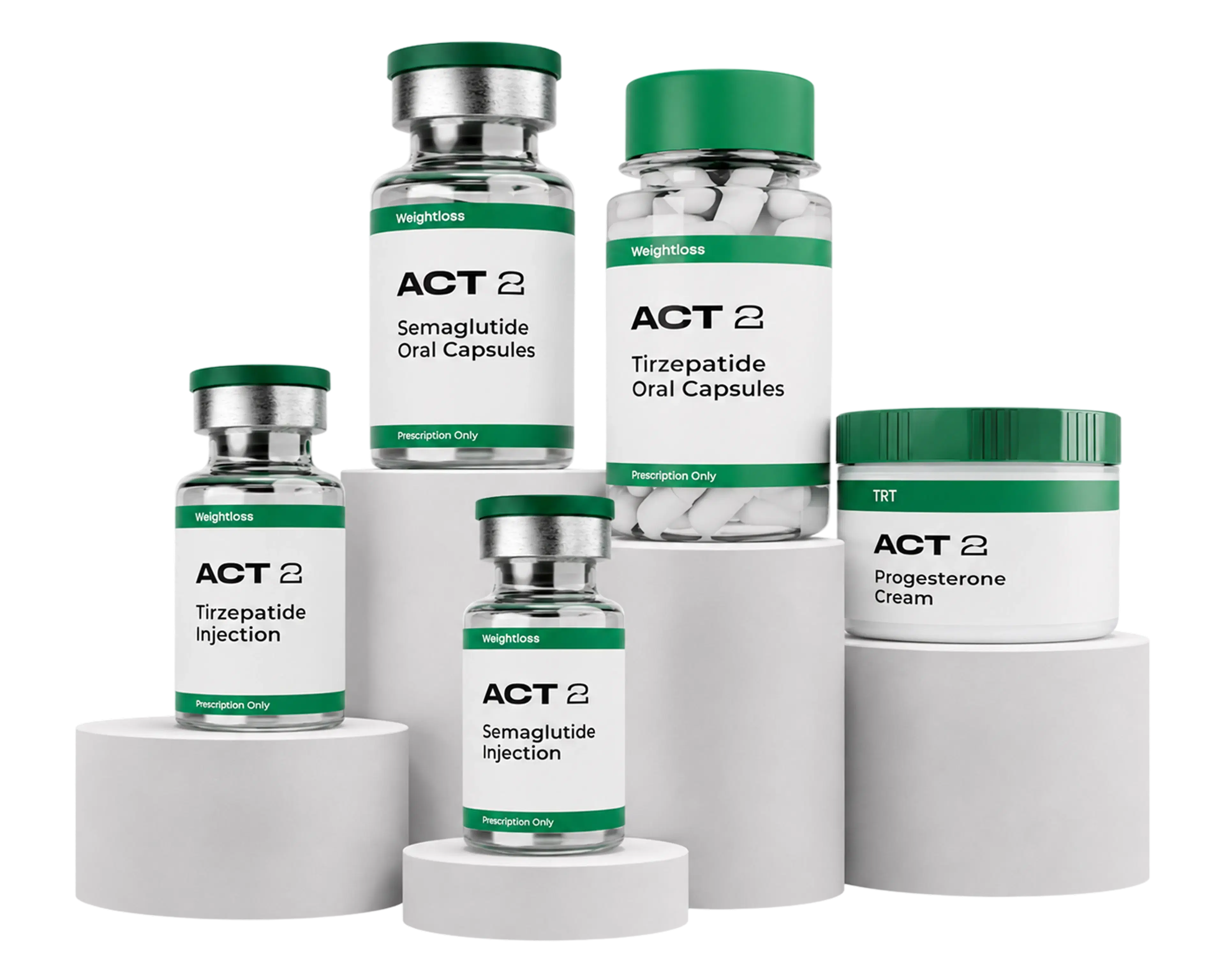 ACT 2 medication bottles